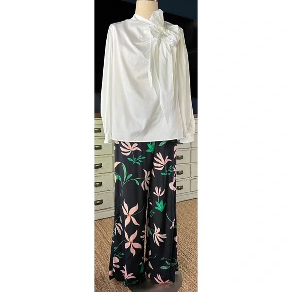 Anthropologie Maeve Poplin White Blouse M - Picture 2 of 14